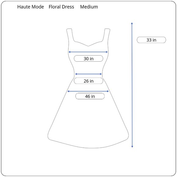 Haute Mode Size M Floral Flower Dress Pull On Pleated Skirt Sleeveless Summer - Picture 5 of 16